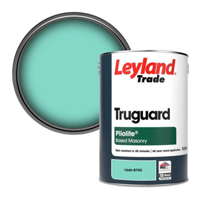 Leyland Trade Truguard Smooth Pliolite Masonry Paint (1040-B70G) 5L
