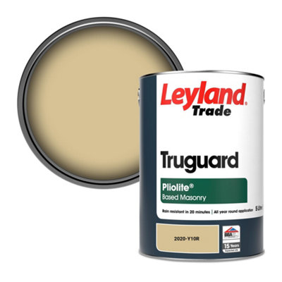 Leyland Trade Truguard Smooth Pliolite Masonry Paint (2020-Y10R) 5L