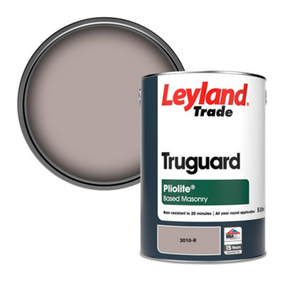 Leyland Trade Truguard Smooth Pliolite Masonry Paint (3010-R) 5L