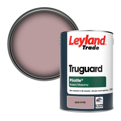 Leyland Trade Truguard Smooth Pliolite Masonry Paint (3020-R10B) 5L