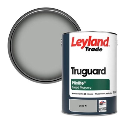 Leyland Trade Truguard Smooth Pliolite Masonry Paint (3500-N) 5L