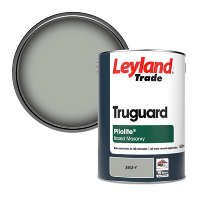 Leyland Trade Truguard Smooth Pliolite Masonry Paint (3502-Y) 5L