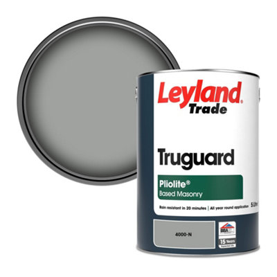 Leyland Trade Truguard Smooth Pliolite Masonry Paint (4000-N) 5L