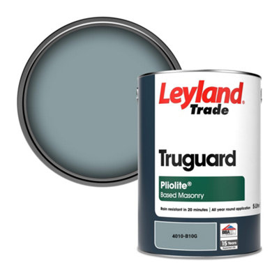Leyland Trade Truguard Smooth Pliolite Masonry Paint (4010-B10G) 5L