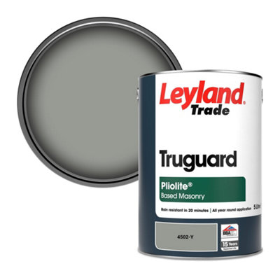 Leyland Trade Truguard Smooth Pliolite Masonry Paint (4502-Y) 5L