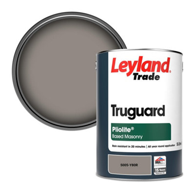 Leyland Trade Truguard Smooth Pliolite Masonry Paint (5005-Y80R) 5L