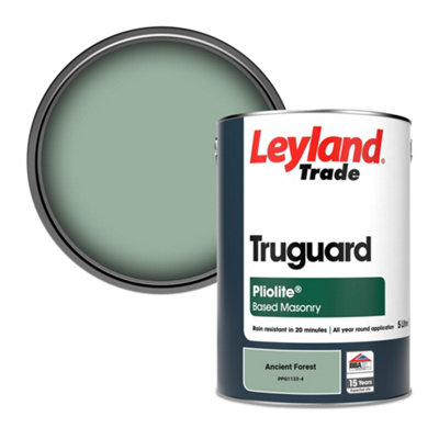Leyland Trade Truguard Smooth Pliolite Masonry Paint Ancient Forest (PPG1133-4) 5L