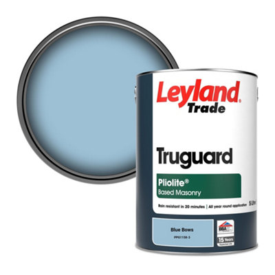 Leyland Trade Truguard Smooth Pliolite Masonry Paint Blue Bows (PPG1158-3) 5L