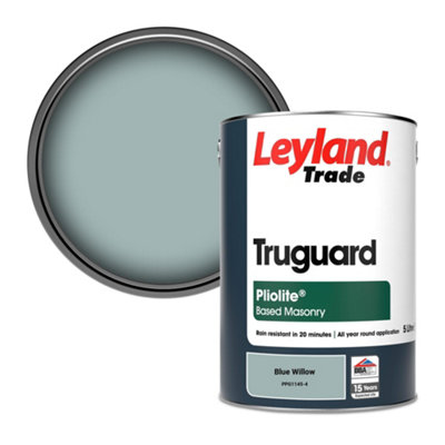 Leyland Trade Truguard Smooth Pliolite Masonry Paint Blue Willow (PPG1145-4) 5L