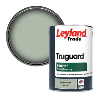 Leyland Trade Truguard Smooth Pliolite Masonry Paint Coastal Crush (PPG1129-4) 5L