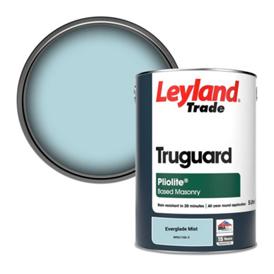 Leyland Trade Truguard Smooth Pliolite Masonry Paint Everglade Mist (PPG1150-3) 5L