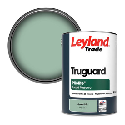 Leyland Trade Truguard Smooth Pliolite Masonry Paint Green Silk (PPG1139-3) 5L