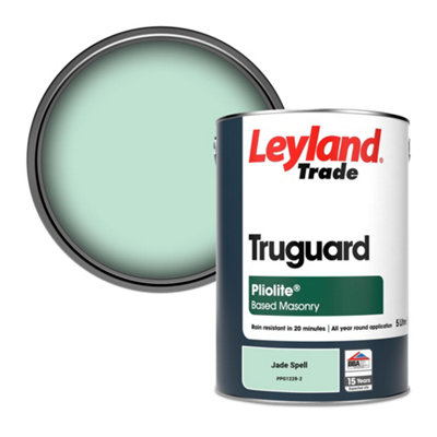 Leyland Trade Truguard Smooth Pliolite Masonry Paint Jade Spell (PPG1228-2) 5L
