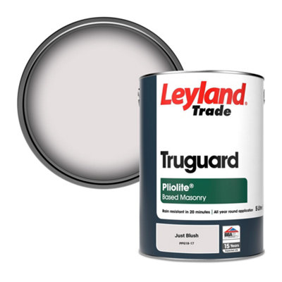 Leyland Trade Truguard Smooth Pliolite Masonry Paint Just Blush (PPG18-17) 5L
