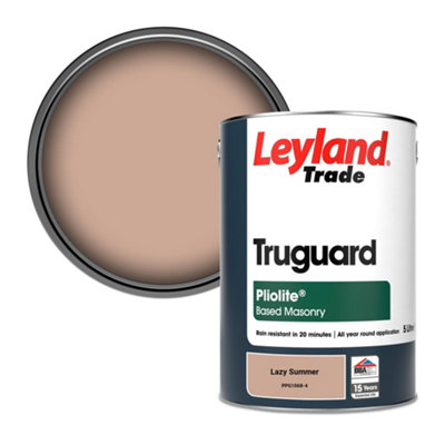 Leyland Trade Truguard Smooth Pliolite Masonry Paint Lazy Summer (PPG1068-4) 5L