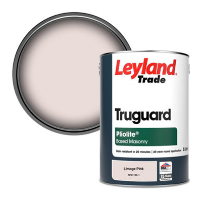 Leyland Trade Truguard Smooth Pliolite Masonry Paint Limoge Pink (PPG1190-1) 5L