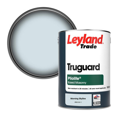Leyland Trade Truguard Smooth Pliolite Masonry Paint Morning Skyline (PPG1161-1) 5L