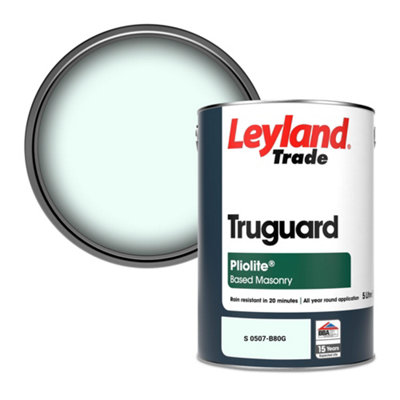 Leyland Trade Truguard Smooth Pliolite Masonry Paint (S 0507-B80G) 5L