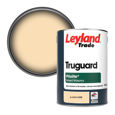 Leyland Trade Truguard Smooth Pliolite Masonry Paint (S 1015-Y30R) 5L