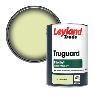 Leyland Trade Truguard Smooth Pliolite Masonry Paint (S 1020-G60Y) 5L