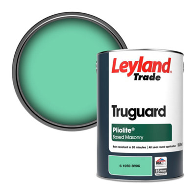 Leyland Trade Truguard Smooth Pliolite Masonry Paint (S 1050-B90G) 5L