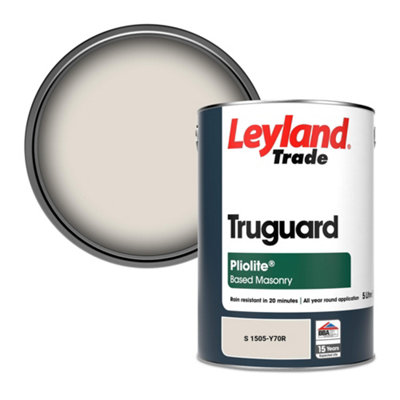 Leyland Trade Truguard Smooth Pliolite Masonry Paint (S 1505-Y70R) 5L