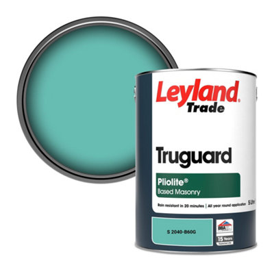 Leyland Trade Truguard Smooth Pliolite Masonry Paint (S 2040-B60G) 5L