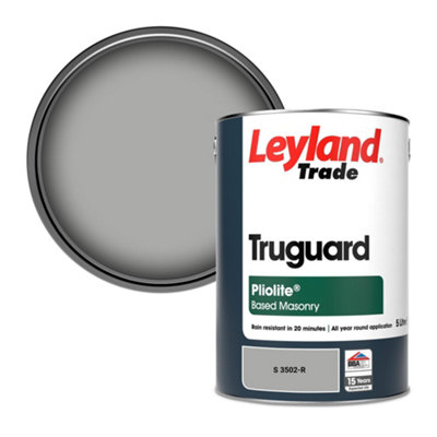 Leyland Trade Truguard Smooth Pliolite Masonry Paint (S 3502-R) 5L