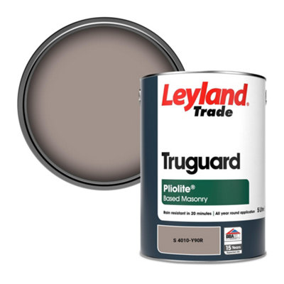 Leyland Trade Truguard Smooth Pliolite Masonry Paint (S 4010-Y90R) 5L