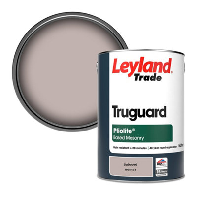 Leyland Trade Truguard Smooth Pliolite Masonry Paint Subdued (PPG1015-4) 5L