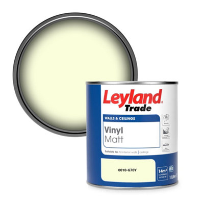Leyland Trade Vinyl Matt Walls & Ceilings Emulsion Paint (0010-G70Y) 1L