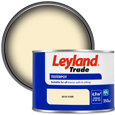 Leyland Trade Vinyl Matt Walls & Ceilings Emulsion Paint (0010-Y20R) 350ml Tester