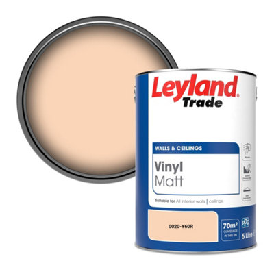 Leyland Trade Vinyl Matt Walls & Ceilings Emulsion Paint (0020-Y60R) 5L