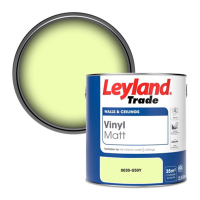 Leyland Trade Vinyl Matt Walls & Ceilings Emulsion Paint (0030-G50Y) 2.5L