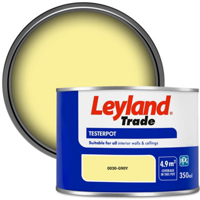 Leyland Trade Vinyl Matt Walls & Ceilings Emulsion Paint (0030-G90Y) 350ml Tester