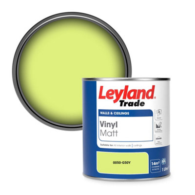 Leyland Trade Vinyl Matt Walls & Ceilings Emulsion Paint (0050-G50Y) 1L