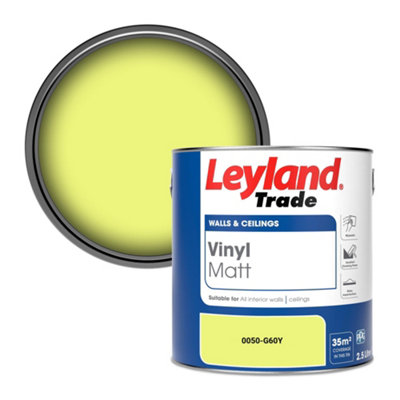 Leyland Trade Vinyl Matt Walls & Ceilings Emulsion Paint (0050-G60Y) 2.5L