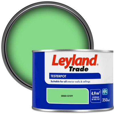Leyland Trade Vinyl Matt Walls & Ceilings Emulsion Paint (0060-G10Y) 350ml Tester