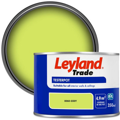 Leyland Trade Vinyl Matt Walls & Ceilings Emulsion Paint (0060-G50Y) 350ml Tester