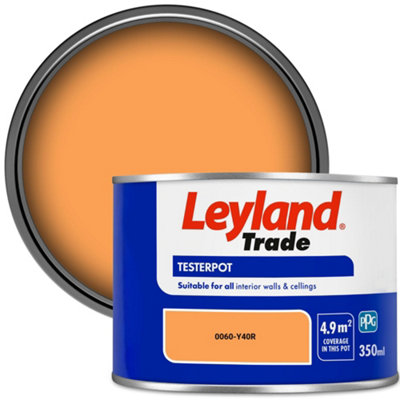 Leyland Trade Vinyl Matt Walls & Ceilings Emulsion Paint (0060-Y40R) 350ml Tester