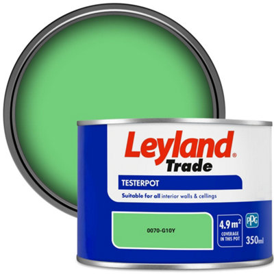 Leyland Trade Vinyl Matt Walls & Ceilings Emulsion Paint (0070-G10Y) 350ml Tester