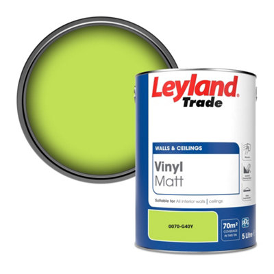 Leyland Trade Vinyl Matt Walls & Ceilings Emulsion Paint (0070-G40Y) 5L