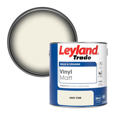 Leyland Trade Vinyl Matt Walls & Ceilings Emulsion Paint (0903-Y20R) 2.5L