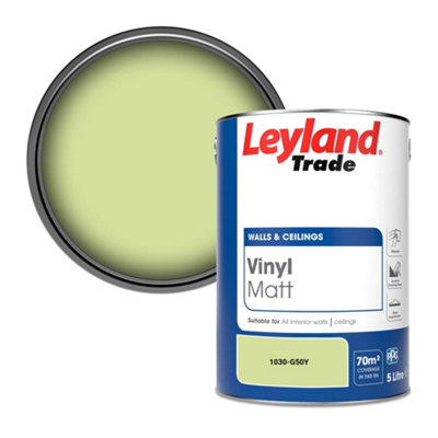 Leyland Trade Vinyl Matt Walls & Ceilings Emulsion Paint (1030-G50Y) 5L