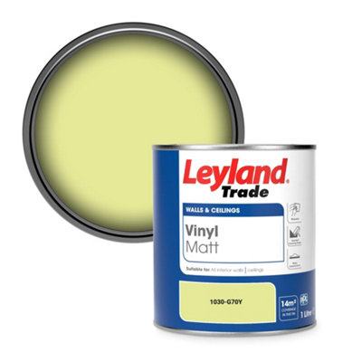 Leyland Trade Vinyl Matt Walls & Ceilings Emulsion Paint (1030-G70Y) 1L