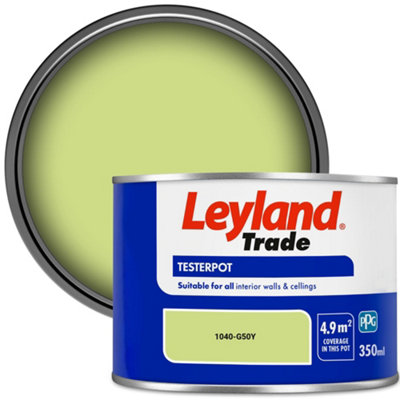 Leyland Trade Vinyl Matt Walls & Ceilings Emulsion Paint (1040-G50Y) 350ml Tester