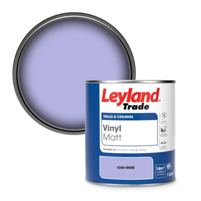 Leyland Trade Vinyl Matt Walls & Ceilings Emulsion Paint (1040-R60B) 1L