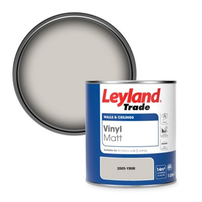 Leyland Trade Vinyl Matt Walls & Ceilings Emulsion Paint (2005-Y80R) 1L