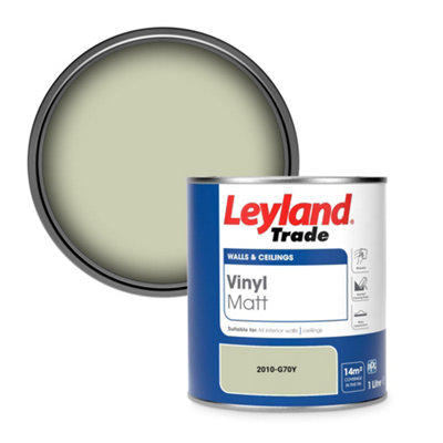 Leyland Trade Vinyl Matt Walls & Ceilings Emulsion Paint (2010-G70Y) 1L