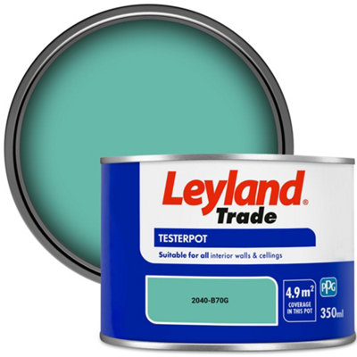 Leyland Trade Vinyl Matt Walls & Ceilings Emulsion Paint (2040-B70G) 350ml Tester